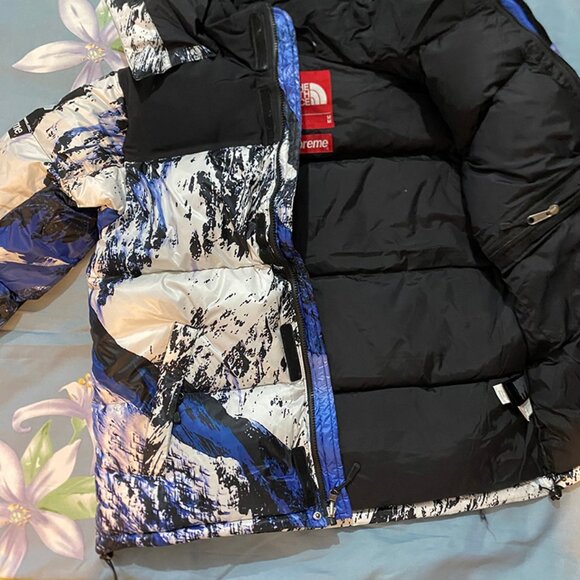 Supreme x The North Face Mountain Print Down Jacket - Picture 11 of 14